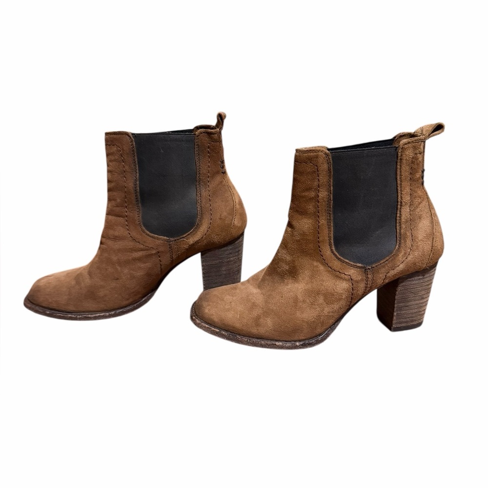 Trask Brown Leather Ankle Boots